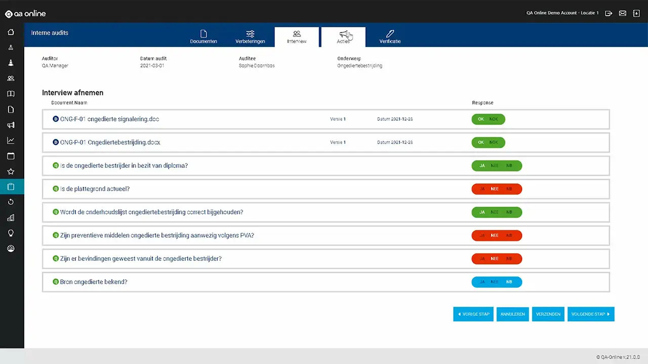 QA Online Interne audit