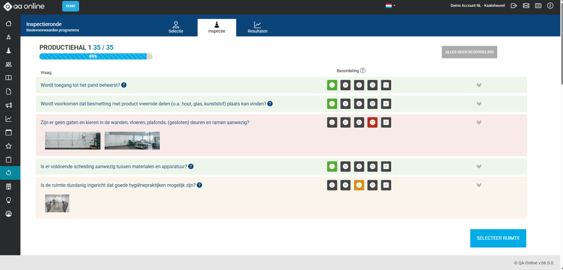 Screenshot Inspectieronde